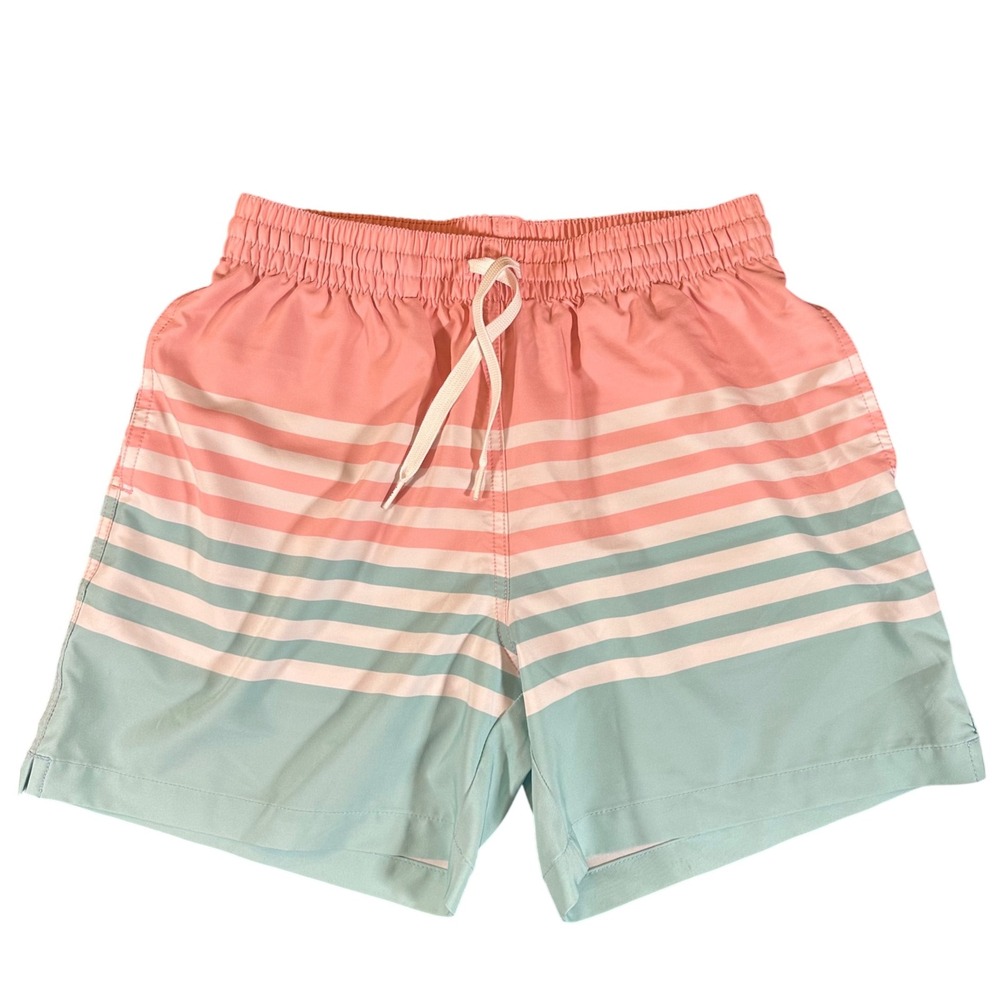 Chubbies Men's Striped Swim Trunks Shorts Pink Blue White Casual Summer